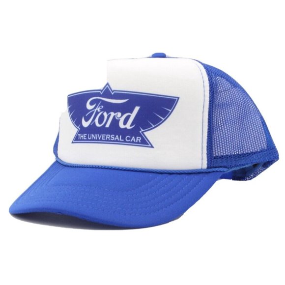 Ford Trucker Hat Vintage Foam Mesh Cap Ford 1912 Logo Hat - Picture 3 of 3